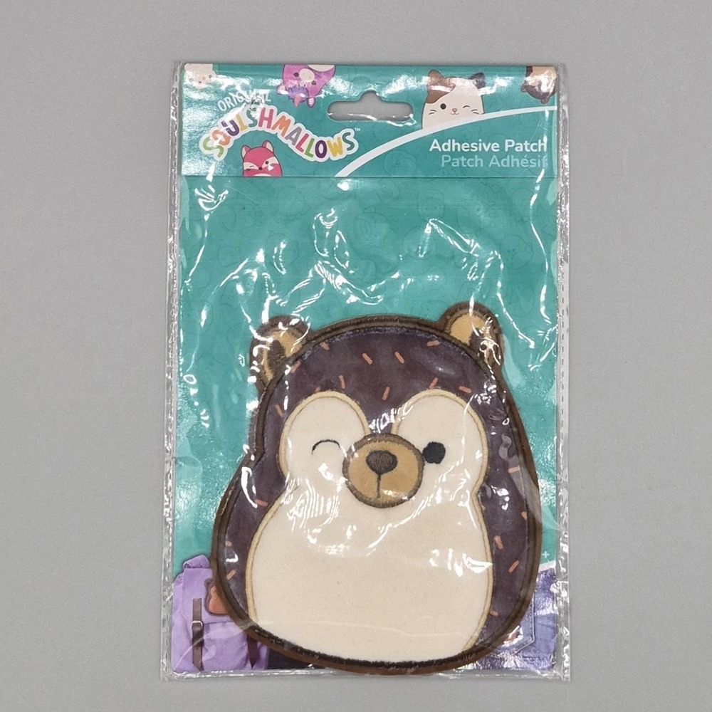 Squishmallows Adhesive Patch 5"X 4"-Stick‎ On Anything-Hans the Hedgehog